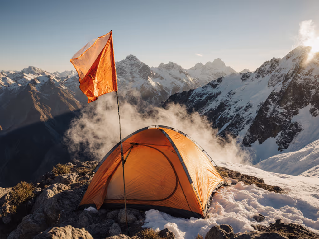 alpine_tent_with_wind_flag_showing_exposure_zones
